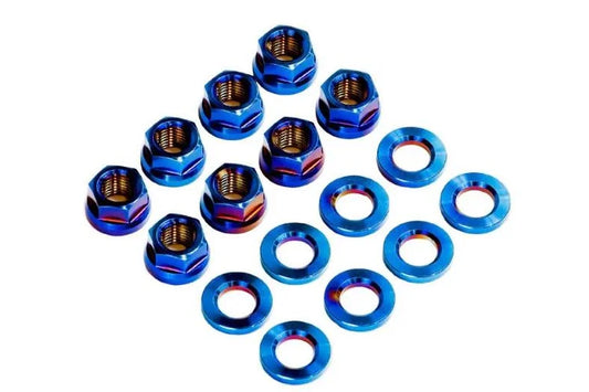 SpeedFactory Burnt Titanium Upper Shock Strut Hardware Kit Civic EF EG EK 88-00 Integra DA DC 90-01